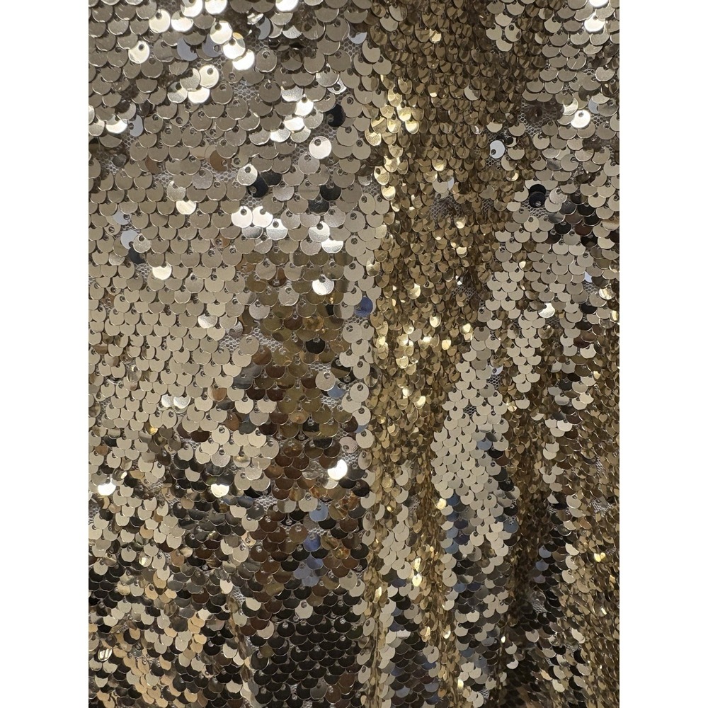 NWT "Lucky & Blessed Women's Tunic/Top Gold Sequins Sz Large Holiday Glam - Picture 3 of 11